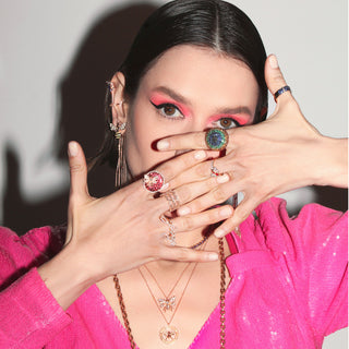 QUEEN BEE HANIA 18K GOLD DIAMOND NECKLACE