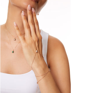 TURTLE GOLD BAGUETTE DIAMOND NECKLACE