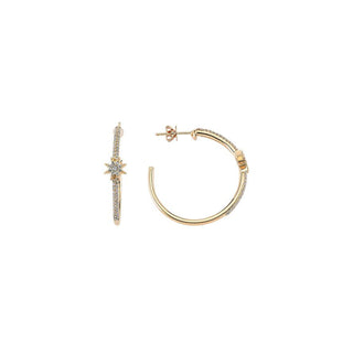 VENUS STAR GOLD DIAMOND EARRING Bee Goddess