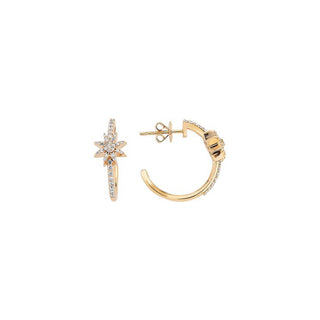 VENUS STAR GOLD DIAMOND EARRING Bee Goddess