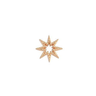 VENUS STAR GOLD SINGLE EARRING Bee Goddess