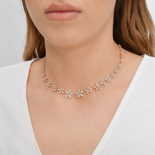 APPLE SEED TARA 18K GOLD DIAMOND CHOKER