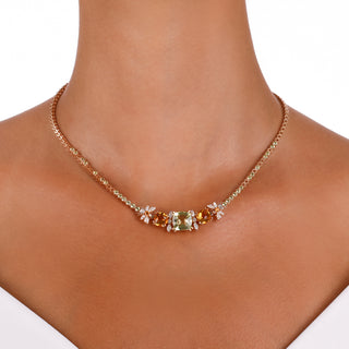 QUEEN BEE ARINNA 18K GOLD DIAMOND NECKLACE