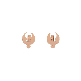 EAGLE SILVER BLACK DIAMOND CUFFLINK
