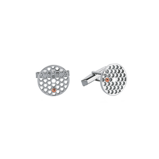 HONEYCOMB SILVER CUFFLINK
