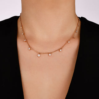 MONDRIAN PAVÊ GOLD DIAMOND NECKLACE