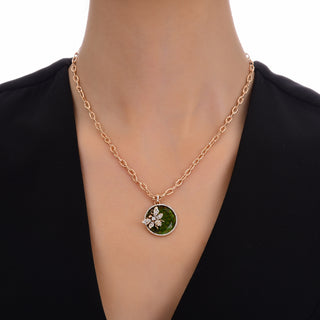 QUEEN BEE BON BON GOLD DIAMOND PENDANT