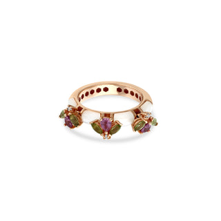 QUEEN BEE MAYA GOLD DIAMOND PERIDOT RING