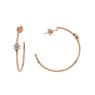 VENUS STAR GOLD DIAMOND EARRINGS