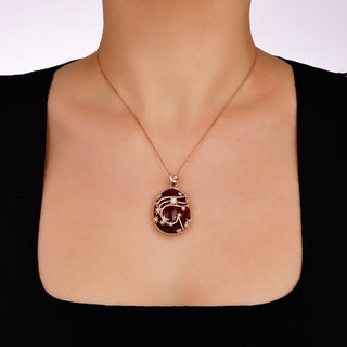 VENUS STAR GOLD DIAMOND TOURMALINE PENDANT